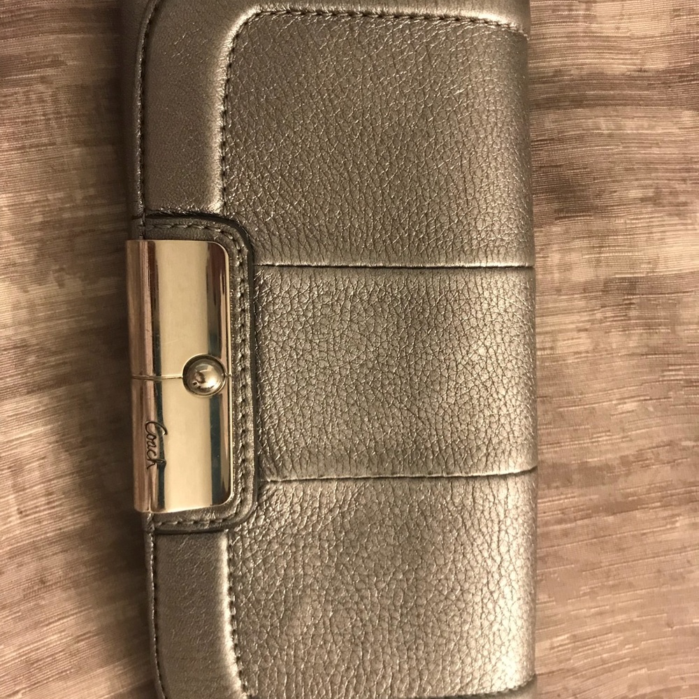 Silver Coach Wallet